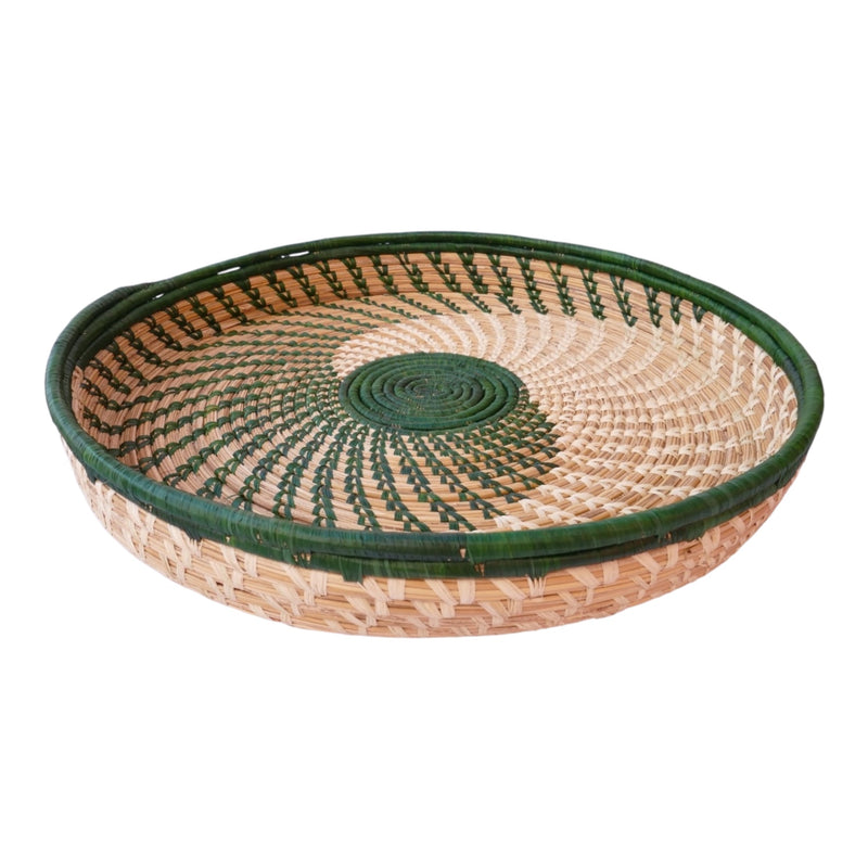 Swirl wave serving tray