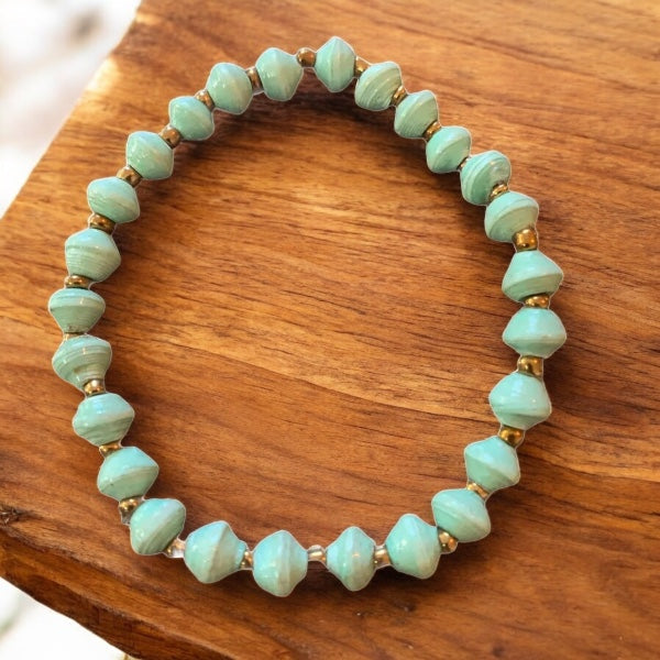 Paper bead bracelet (mini bead)