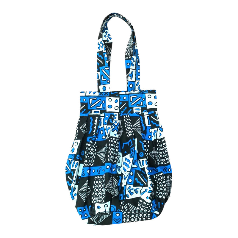 Pleated Kitenge tote